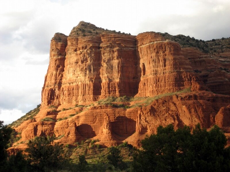 Red Rock Formation — Dramatic, Afternoon, Photograph