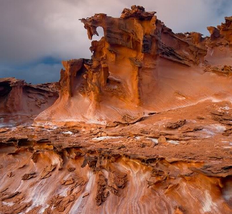 Red Rock Formation — Orange, Dramatic, Sunset