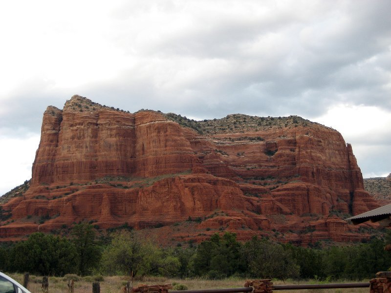 Red Rock Formation — Overcast