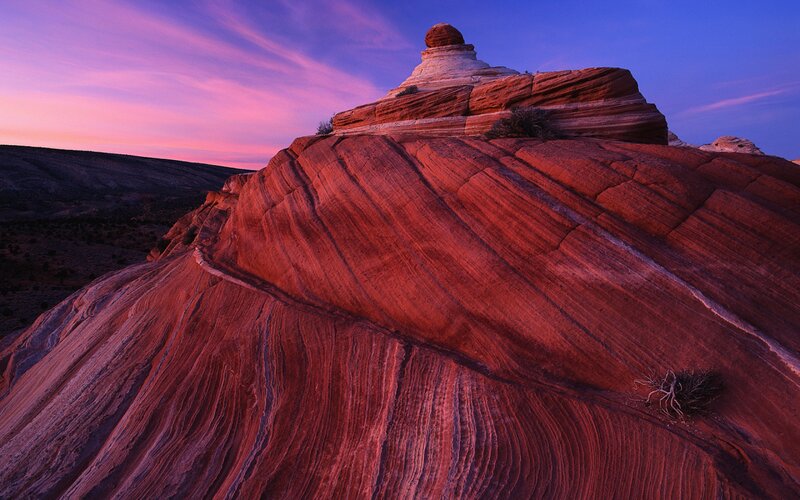 Red Rock Formation — Purple