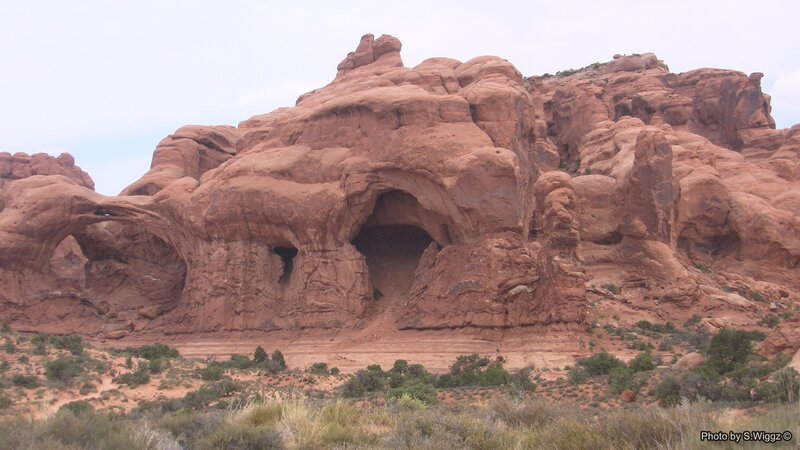 Red Rock Formations — Arid, Afternoon, Photograph, Arches