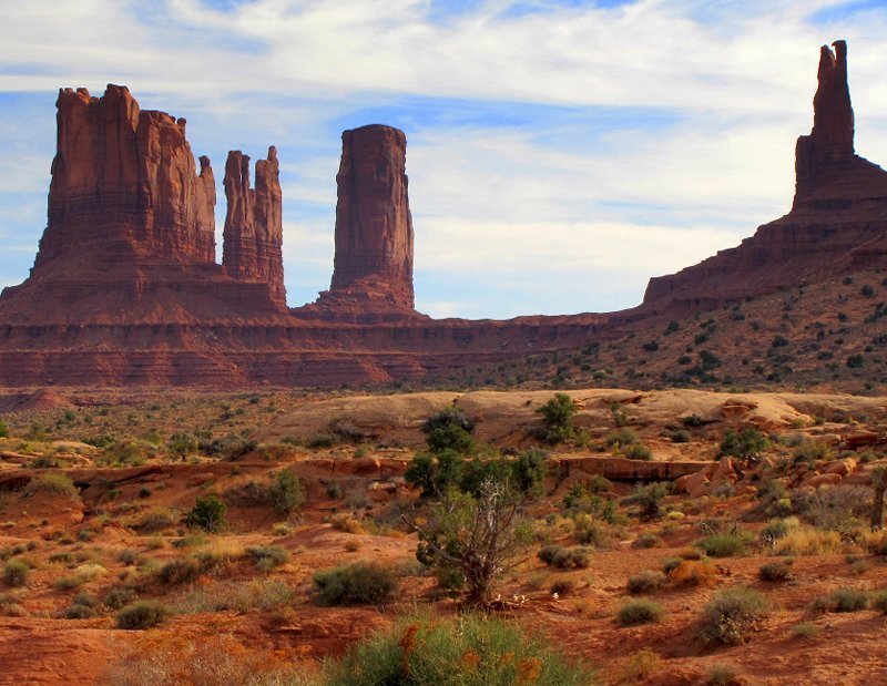 Red Rock Formations — Arid, Afternoon, Photograph, Desert, Sky