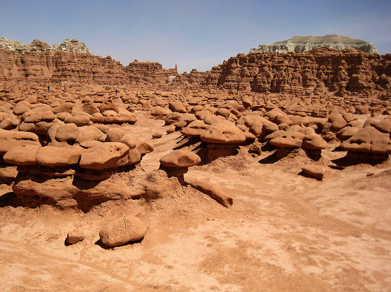 Red Rock Formations — Arid, Afternoon, Photograph, Rock Formations
