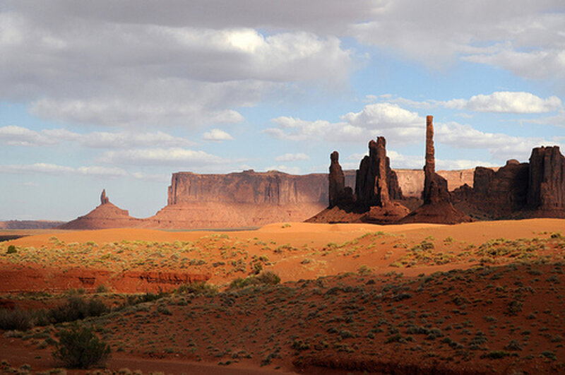 Red Rock Formations — Arid, Afternoon, Photograph, Sand Dunes