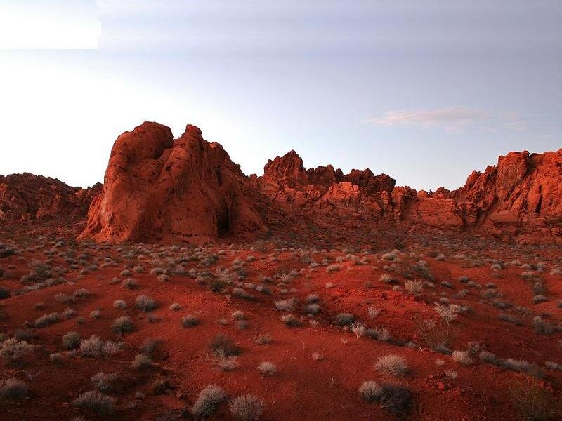 Red Rock Formations — Arid, Sunset, Photograph