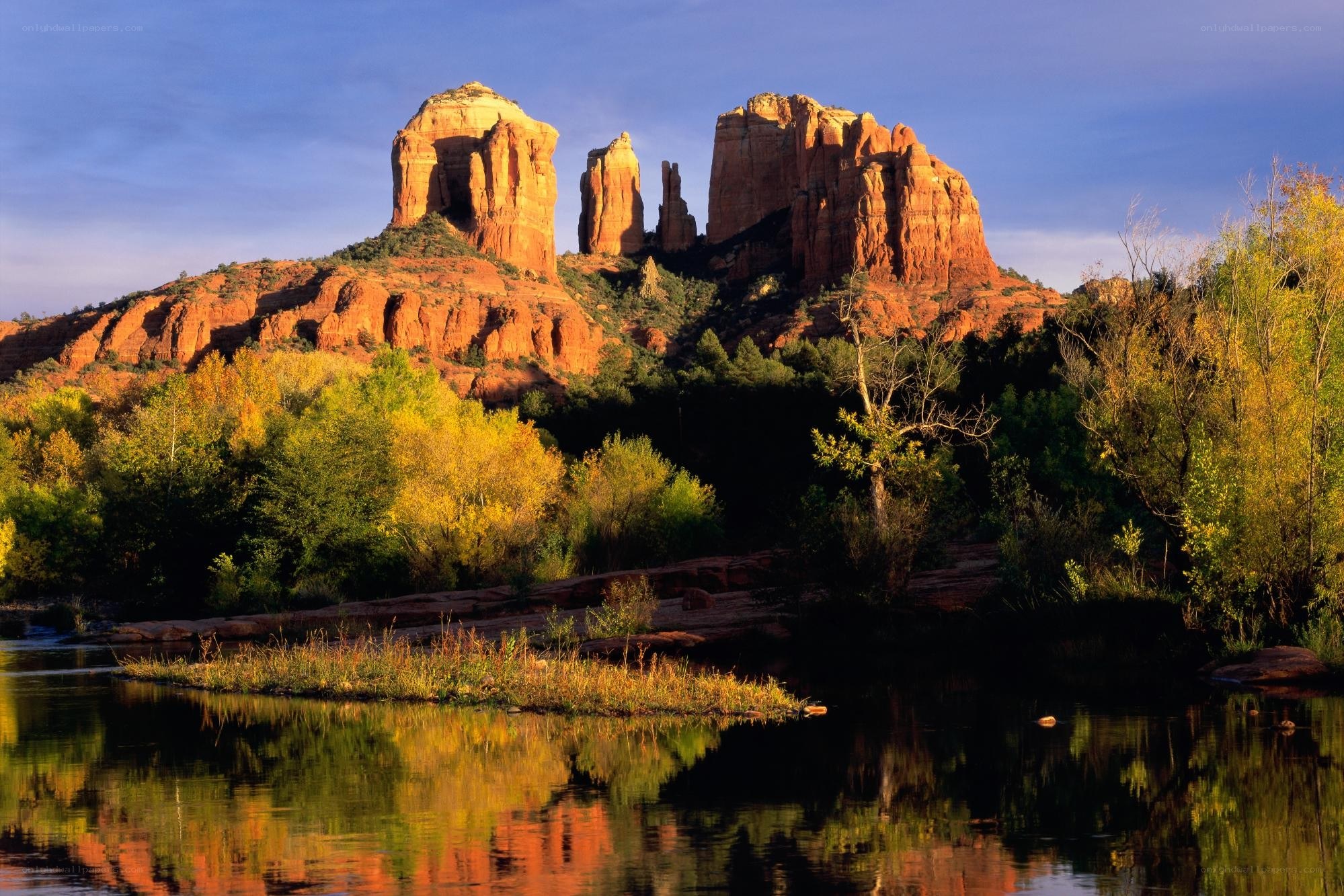 Red Rock formations at sunset