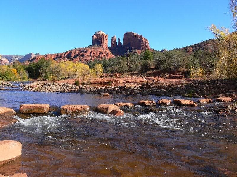 Red Rock Formations — Blue, Serene, Autumn