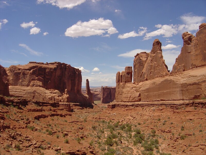 Red Rock Formations — Blue, Serene