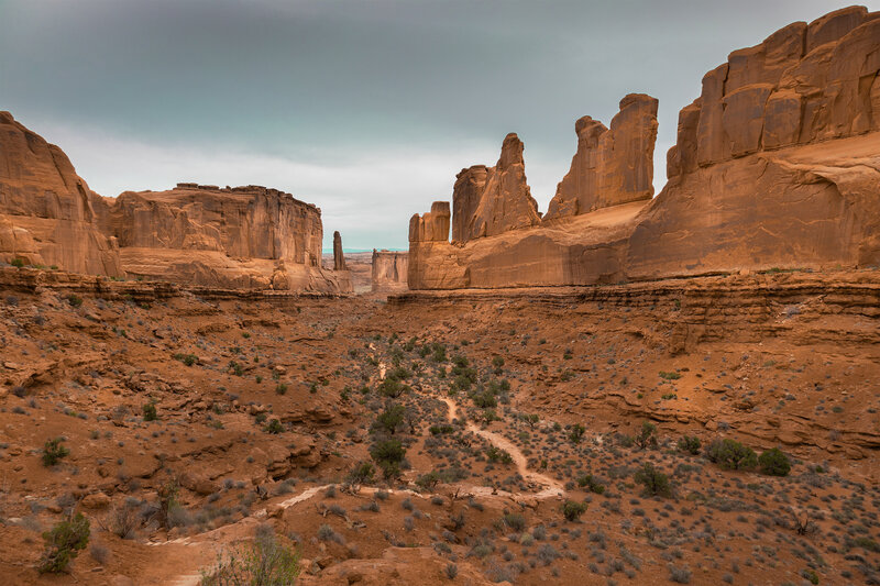 Red Rock Formations — Brown, Dramatic, Photograph