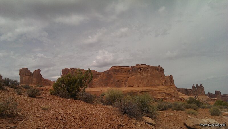 Red Rock Formations — Brown, Overcast