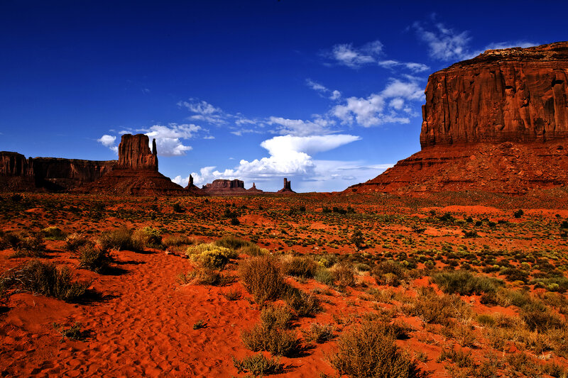 Red Rock Formations — Dramatic, Afternoon, Photograph, Desert