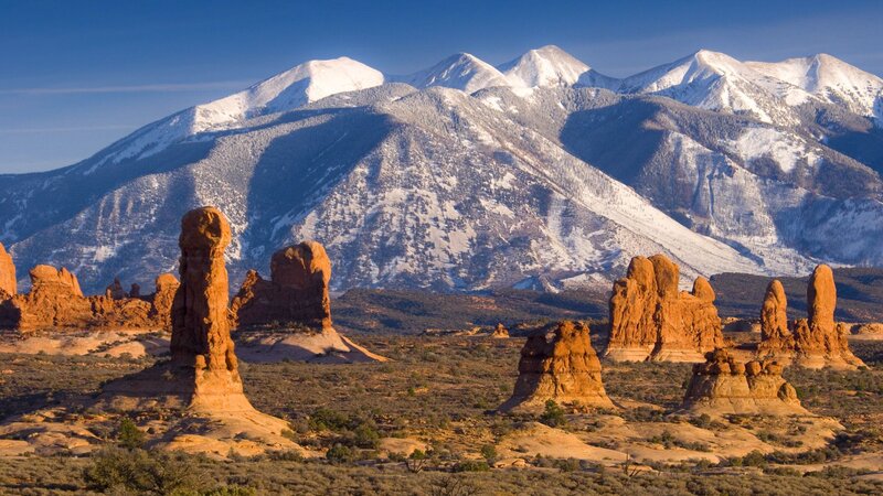 Red Rock Formations — Dramatic, Morning