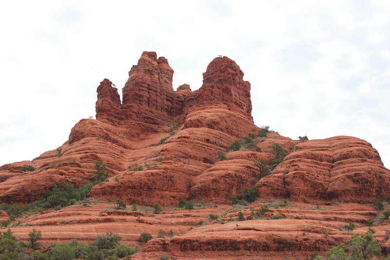 Red Rock Formations — Dramatic, Photograph, Sky