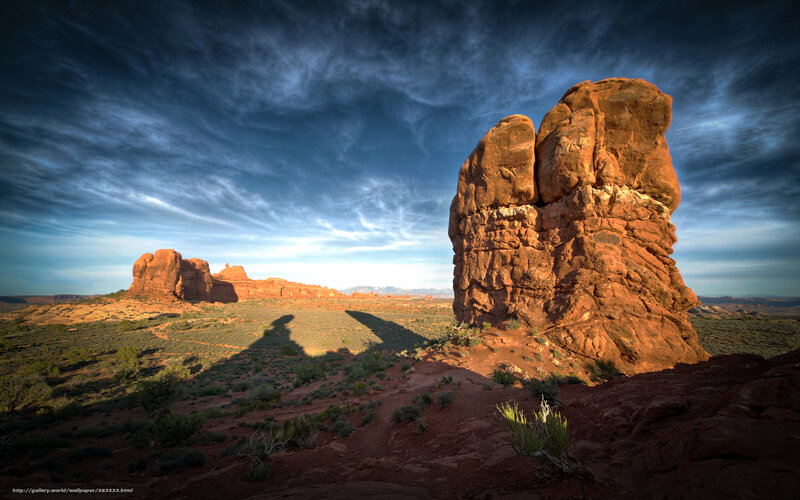 Red Rock Formations — Dramatic, Sunset, Photograph, Rock Formations