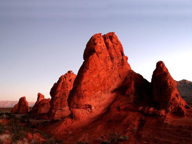 Red Rock Formations — Dramatic, Sunset, Photograph, Sky