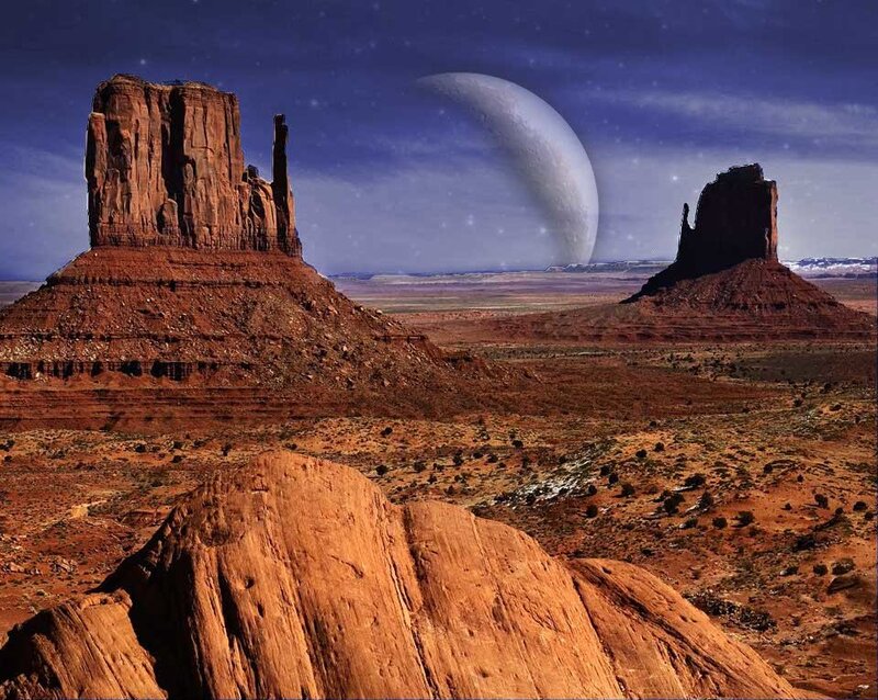 Red Rock Formations — Dramatic