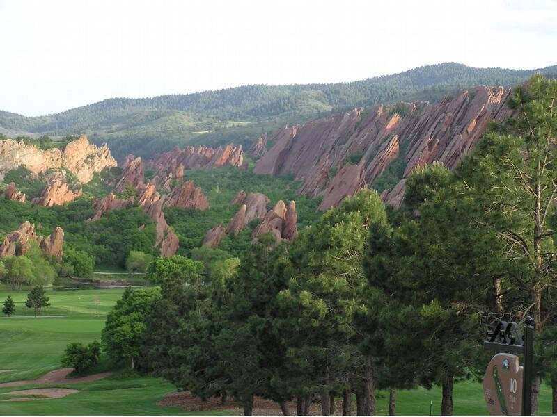 Red Rock Formations — Green