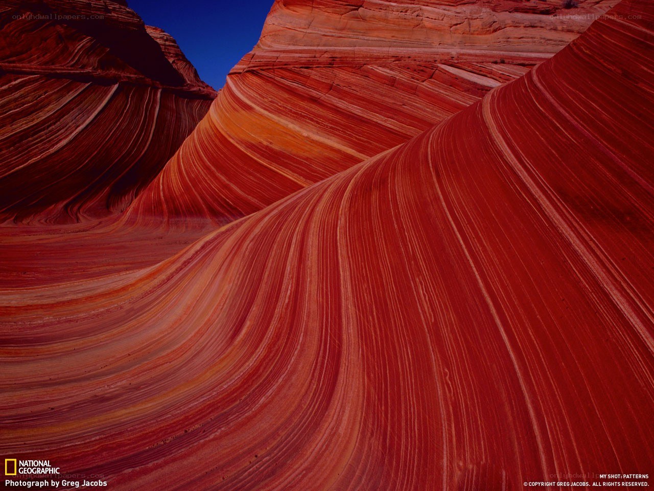 Red rock formations in a canyon