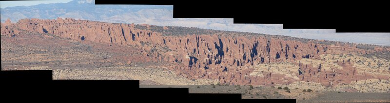 red rock formations in desert