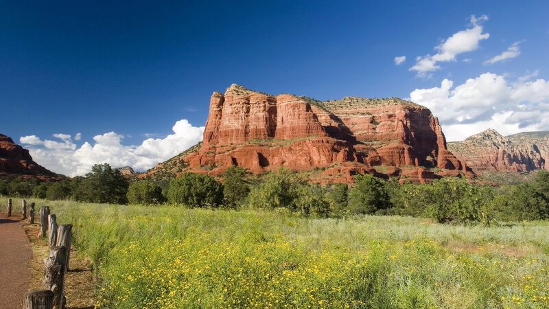 red rock formations in sedona