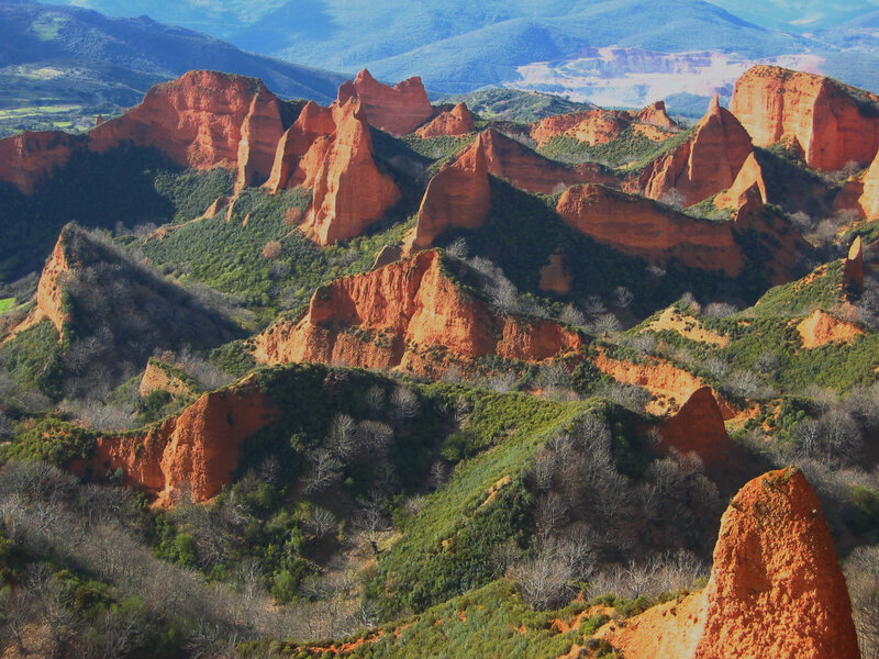 Red rock formations in Spain