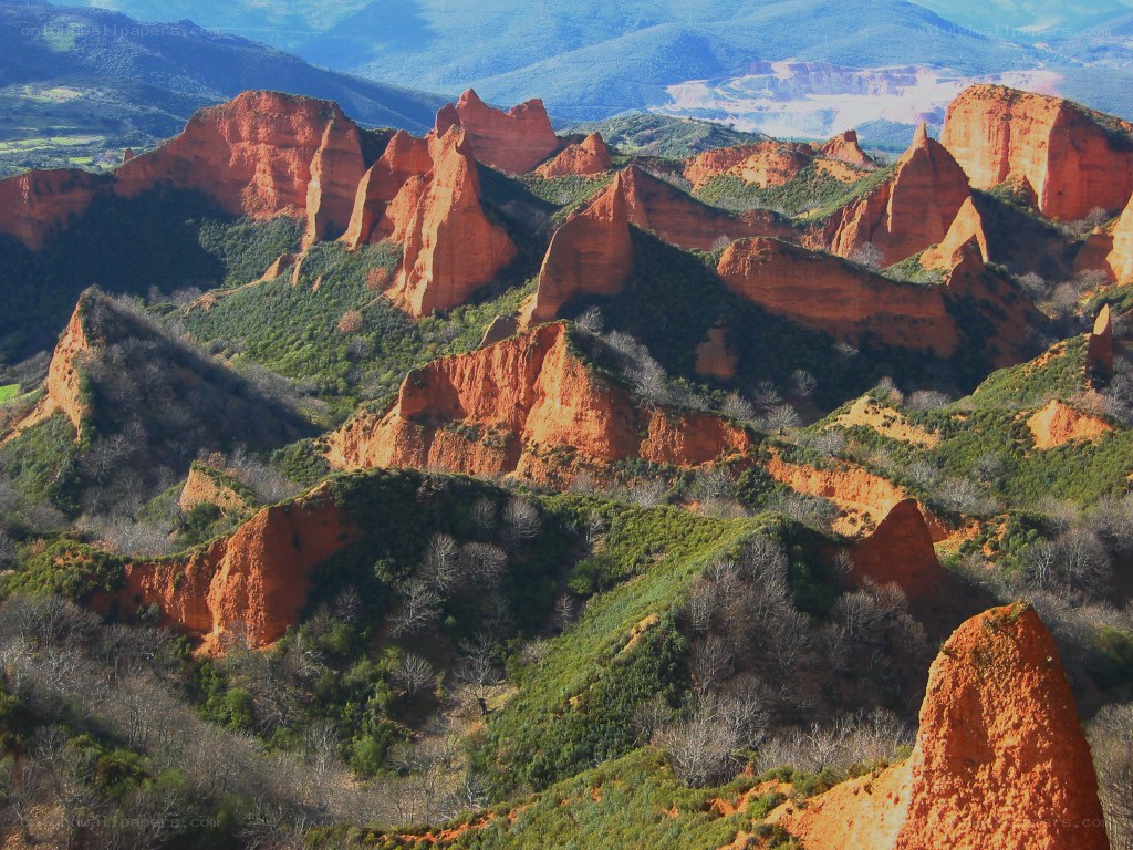 Red rock formations in Spain