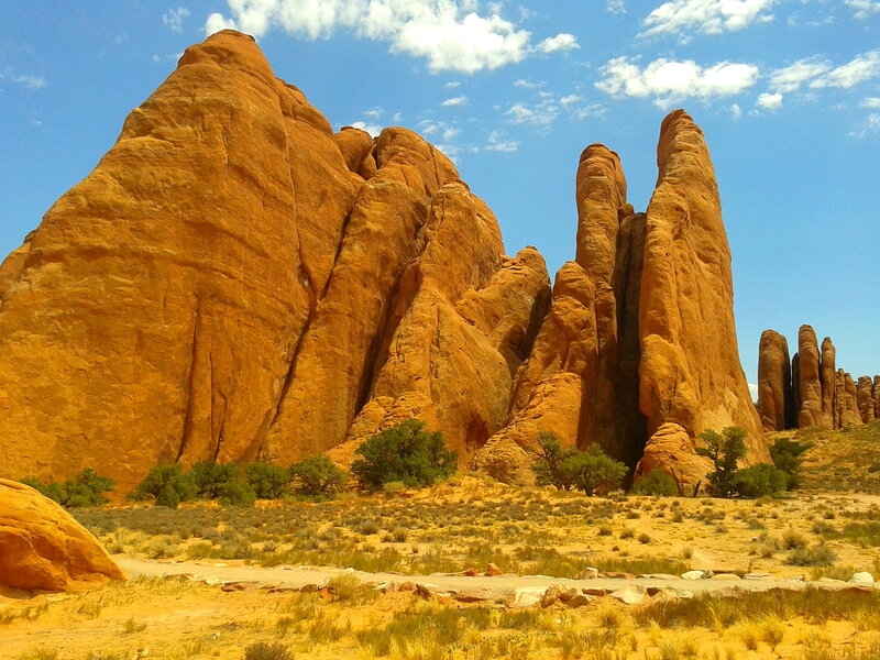 Red Rock Formations — Orange, Arid