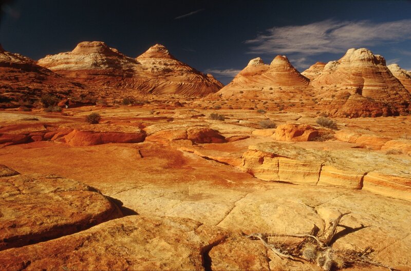 Red Rock Formations — Orange, Dramatic, Afternoon, Photograph, Sandstone