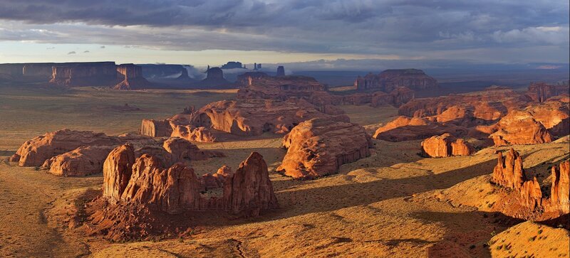 Red Rock Formations — Orange, Dramatic, Sunrise, Photograph, Desert, Clouds