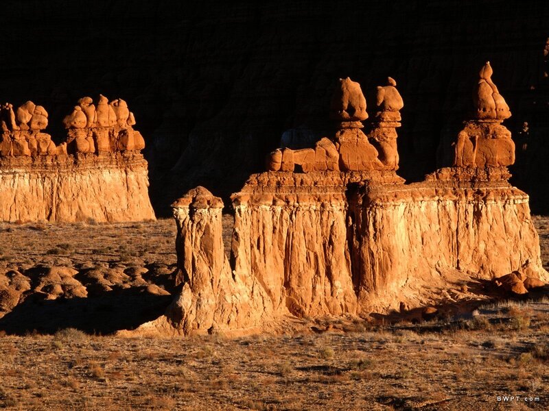 Red Rock Formations — Orange, Dramatic, Sunset, Photograph, Desert, Sand