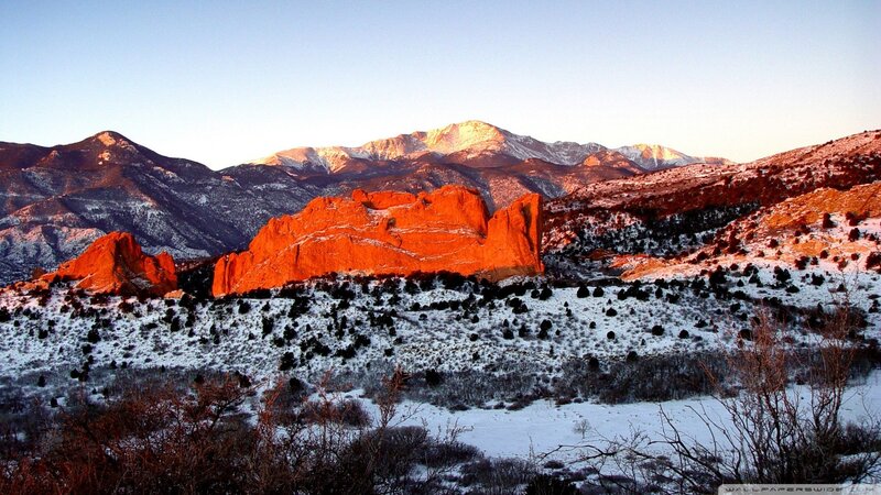 Red Rock Formations — Orange, Dramatic, Winter