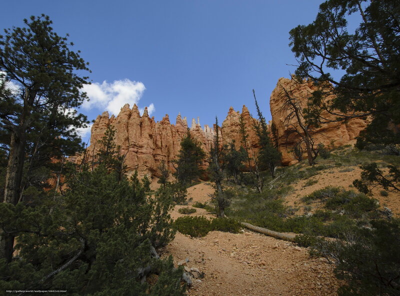 Red Rock Hoodoos — Blue, Serene