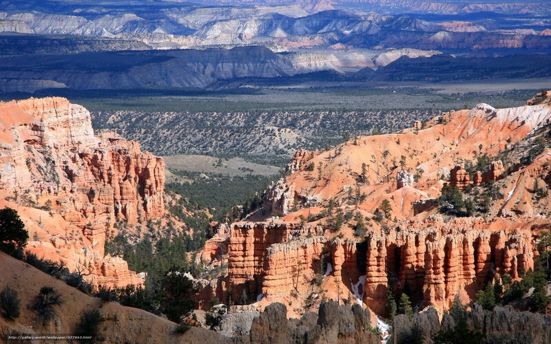 Red Rock Hoodoos in Canyon — Orange, Dramatic, Afternoon