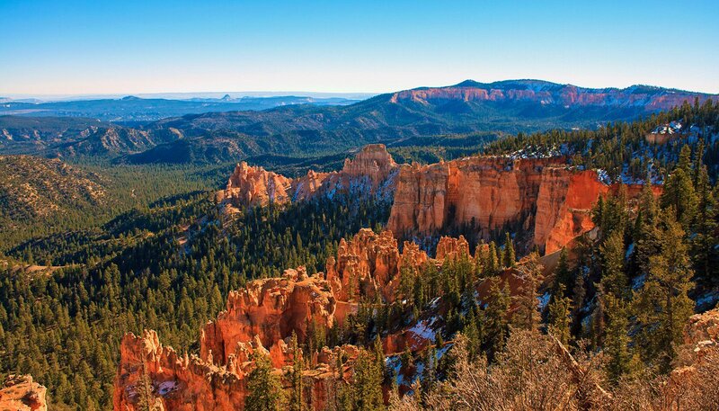 Red Rock Hoodoos in Canyon — Orange, Serene