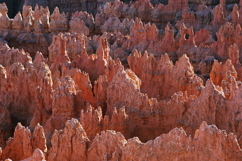 Red rock hoodoos in canyon