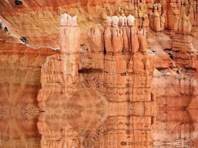 Red Rock Hoodoos — Orange, Arid