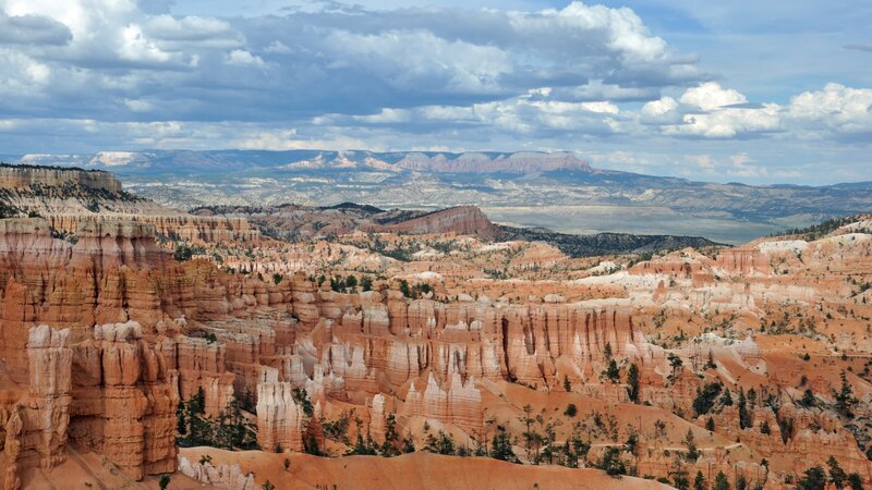 Red Rock Hoodoos — Orange, Dramatic, Afternoon, Photograph, Canyon, Clouds