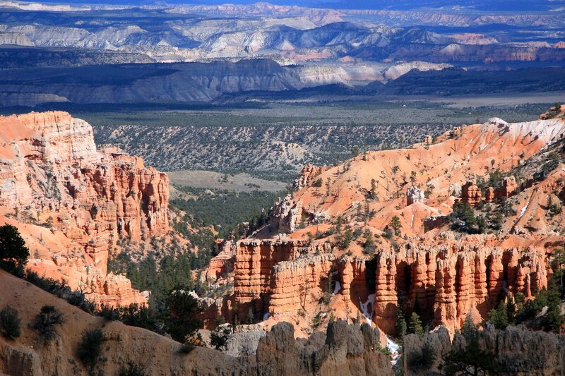 Red Rock Hoodoos — Orange, Dramatic, Afternoon, Photograph, Canyon, Mountains, Trees, Brown