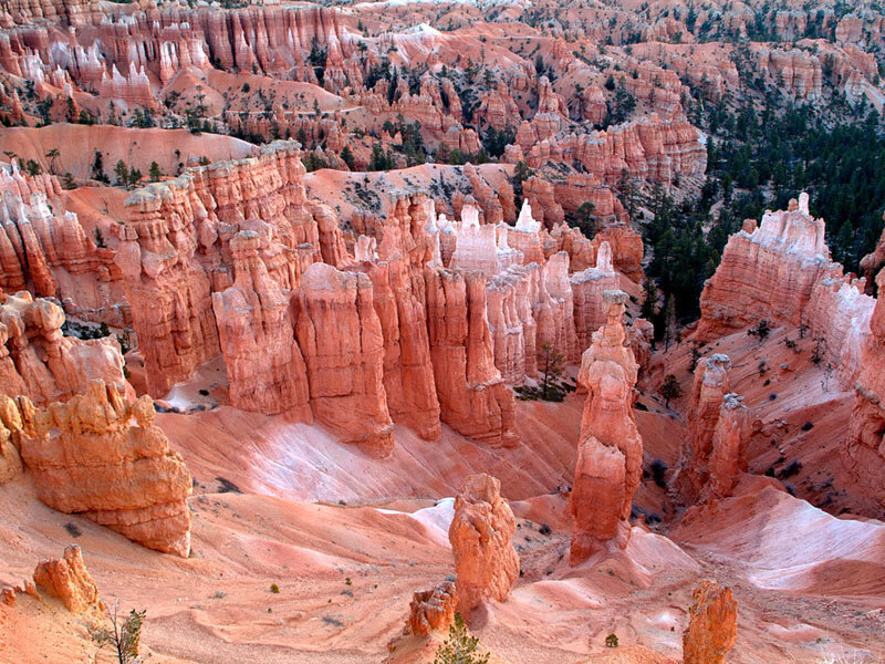 Red Rock Hoodoos — Orange, Dramatic, Afternoon, Photograph, Canyon, Trees, Sand