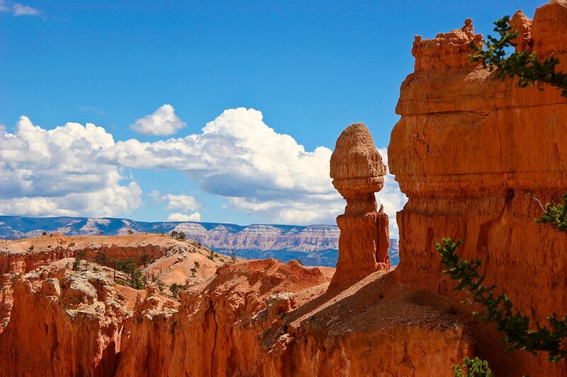 Red Rock Hoodoos — Orange, Dramatic, Afternoon, Photograph, Clouds