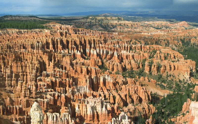 Red Rock Hoodoos — Orange, Dramatic, Afternoon, Photograph