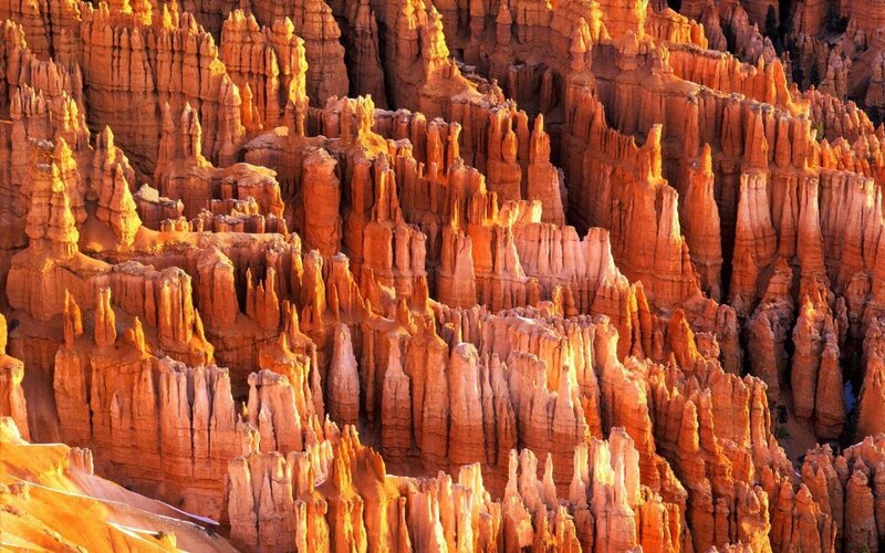Red Rock Hoodoos — Orange, Dramatic, Sunset, Photograph, Canyon, Sandstone