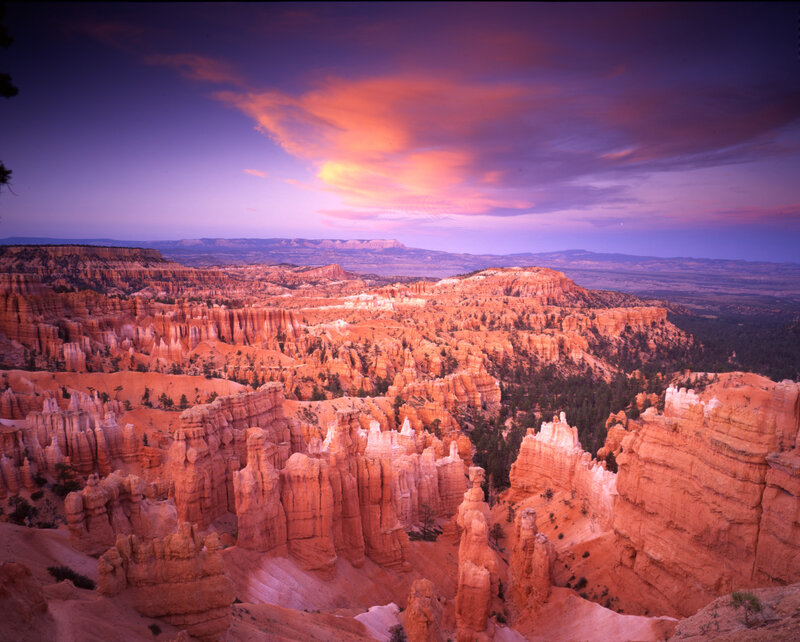 Red Rock Hoodoos — Orange, Dramatic, Sunset, Photograph, Canyon, Sky