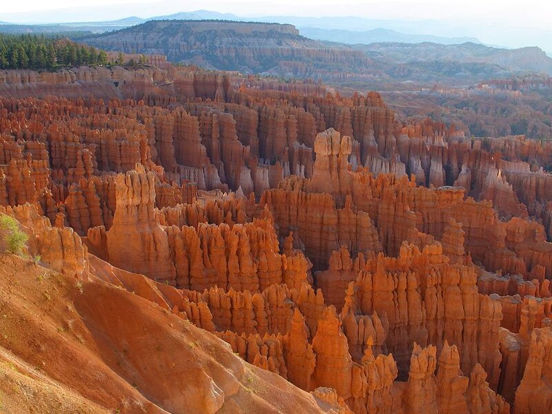 Red Rock Hoodoos — Orange, Serene