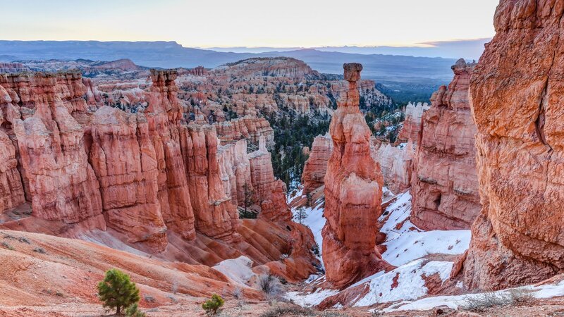 Red Rock Hoodoos — Serene, Winter