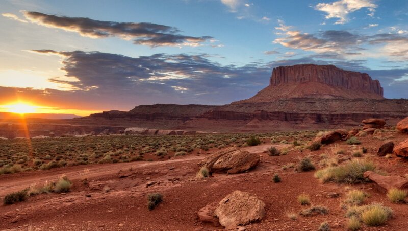Red Rock Mesa at Sunset