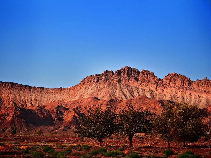 Red Rock Mountains — Blue, Serene