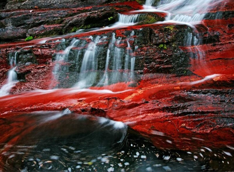 Red Rock Waterfall — Serene