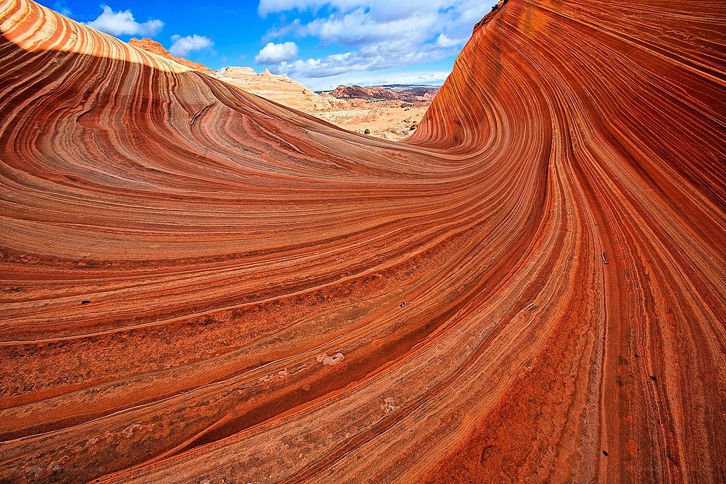 Red rock wave formation