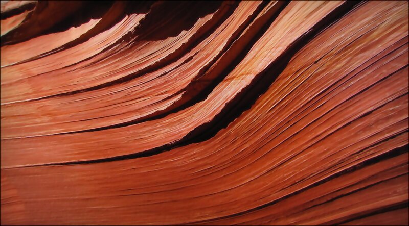 Red rock wave formation